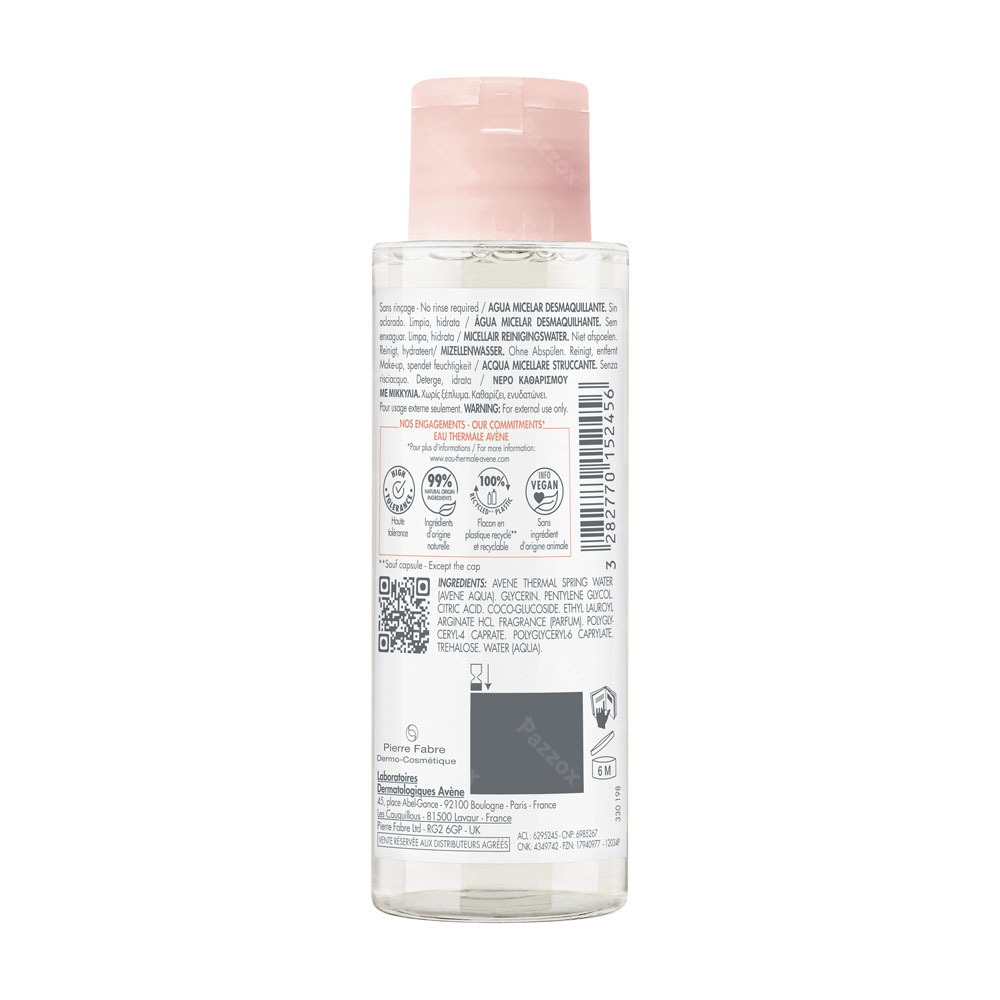 Avène Les Essentiels Eau Micellaire Demaquillant 100ml