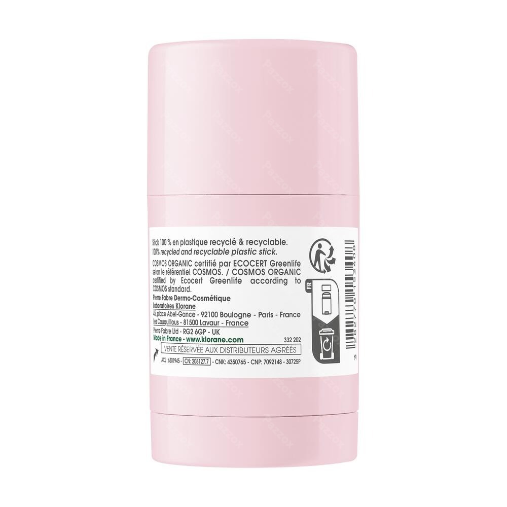 Klorane Visage Pivoine Bio Masque Stick 25g