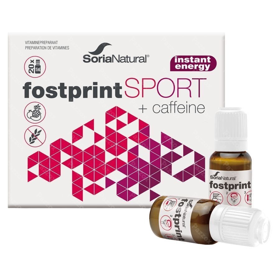 Soria Natural Fostprint Sport 15ml 20 Ampoules