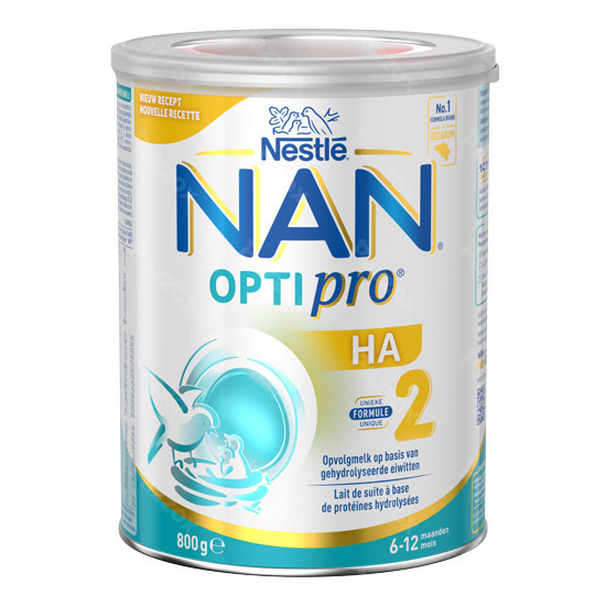 Nan Optipro HA 2 Lait de Suite Hypoallergénique Bébé 6+ Mois 800g