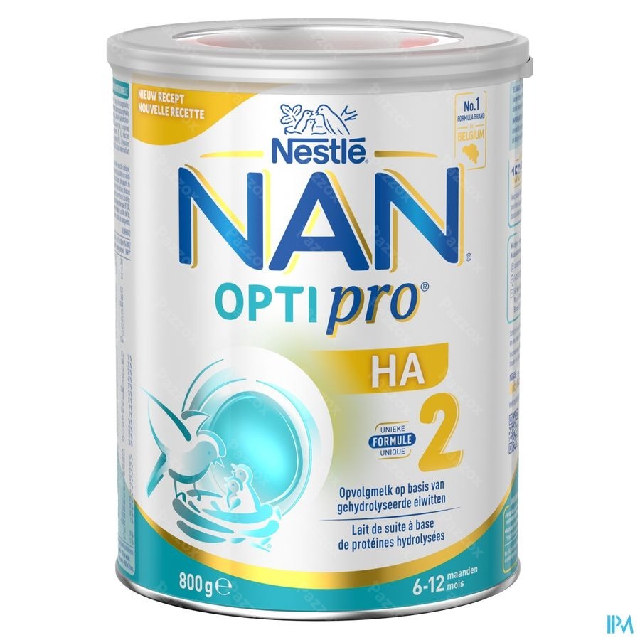Nan Optipro HA 2 Lait de Suite Hypoallergénique Bébé 6+ Mois 800g