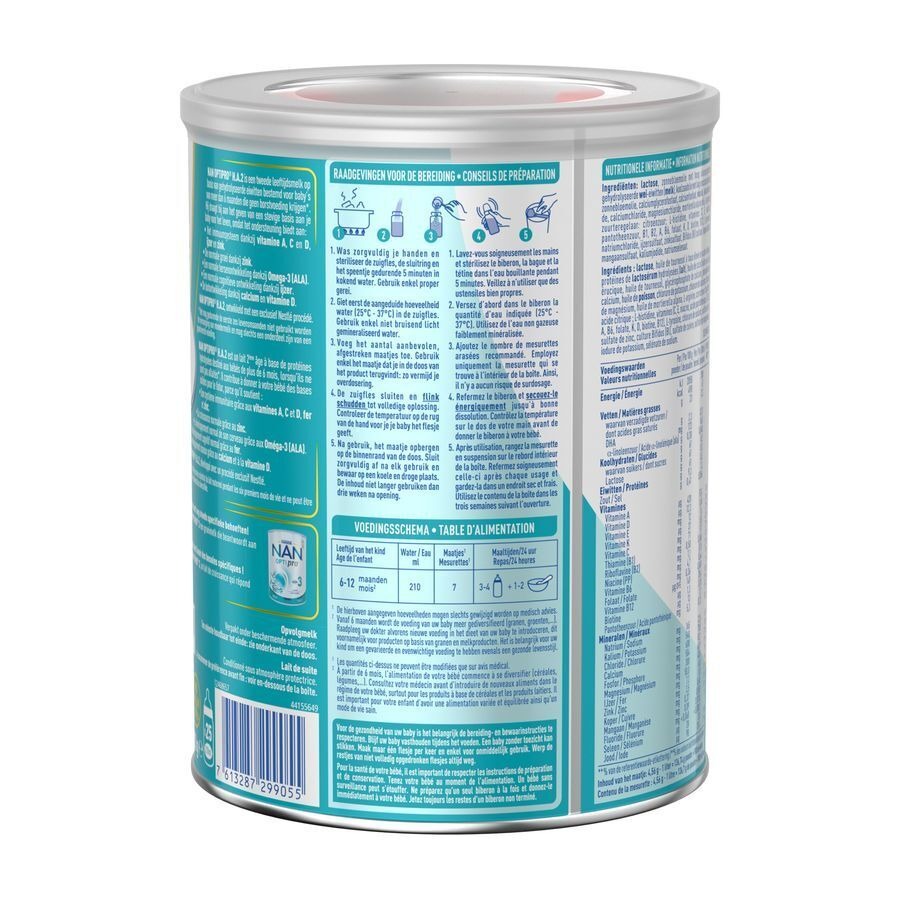 Nan Optipro HA 2 Lait de Suite Hypoallergénique Bébé 6+ Mois 800g