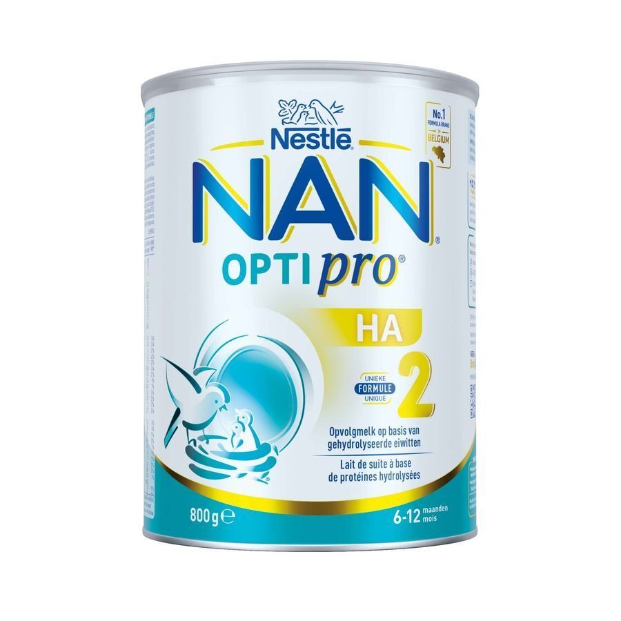 Nan Optipro HA 2 Lait de Suite Hypoallergénique Bébé 6+ Mois 800g