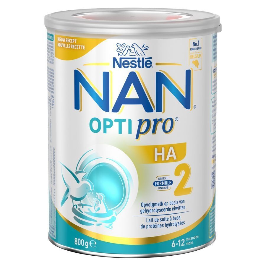 Nan Optipro HA 2 Lait de Suite Hypoallergénique Bébé 6+ Mois 800g