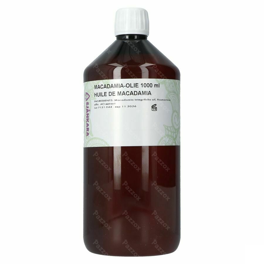 Sjankara Macadamia Huile Vegetale 1000ml