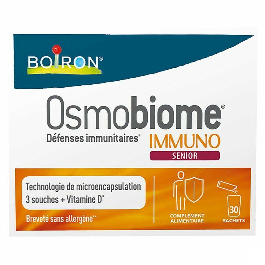 Boiron Osmobiome Immuno Senior Complément Microbiote 30 sachets de poudre
