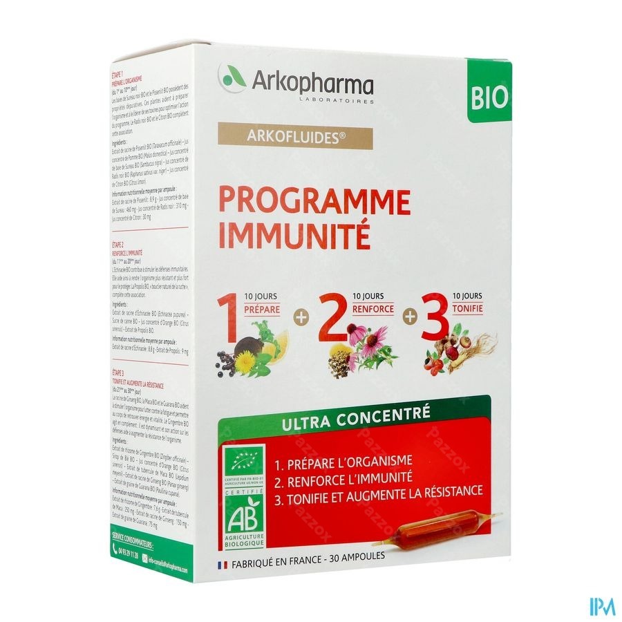 Arkofluides Programme Immunite Amp 30x10ml