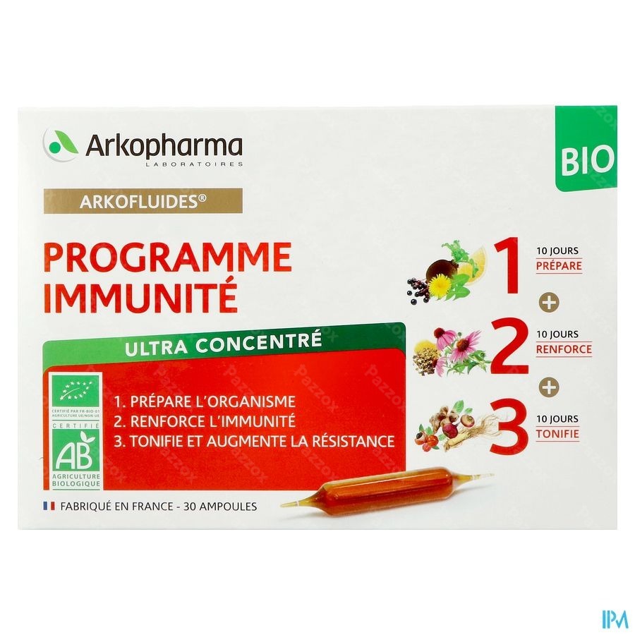Arkofluides Programme Immunite Amp 30x10ml