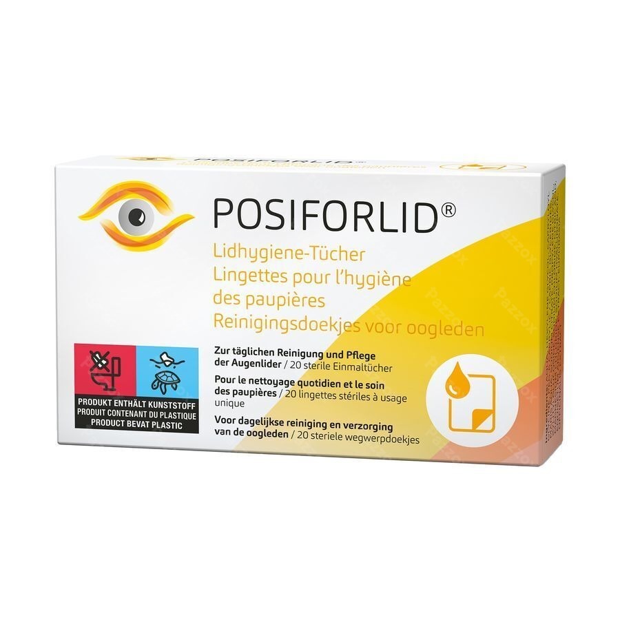 Posiforlid Lingettes Hygiene Paupieres          20
