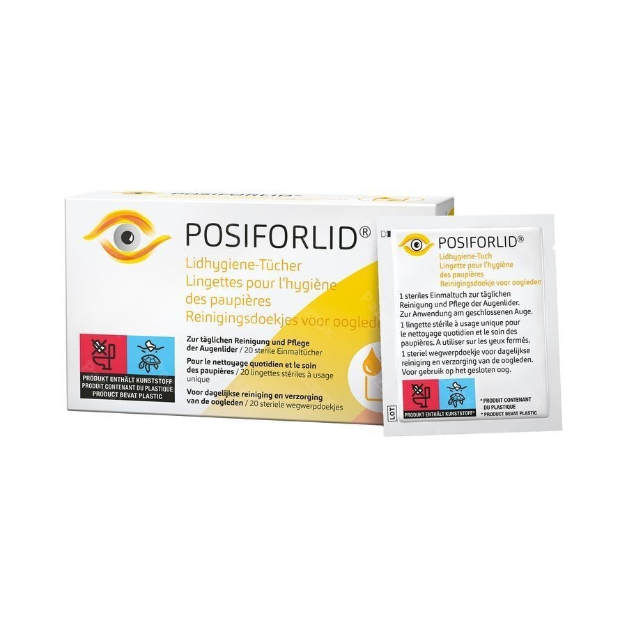 Posiforlid Lingettes Hygiene Paupieres          20