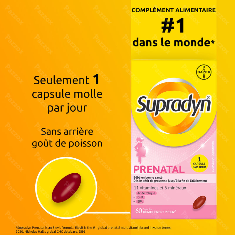 Supradyn Prenatal 60 Comprimés