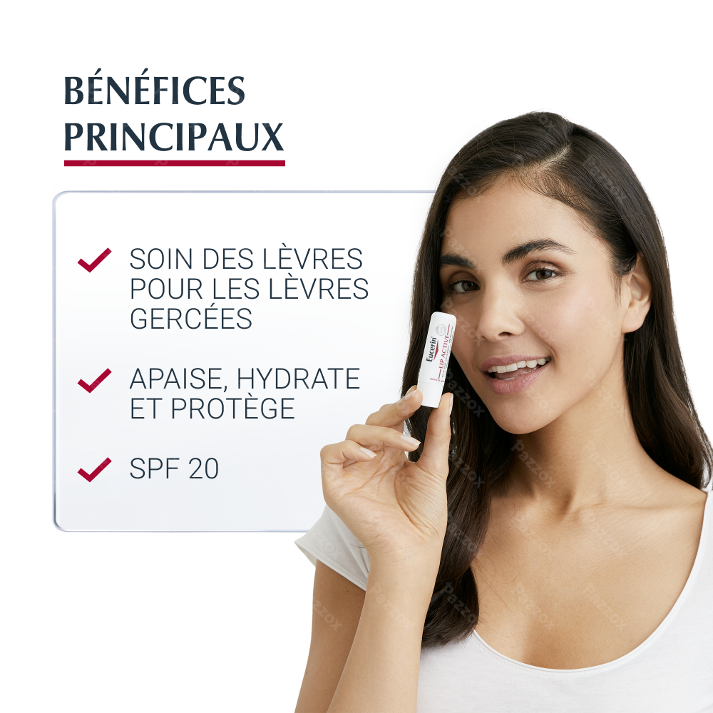 Eucerin pH5 Lip Active SPF20 Baume lèvres 4.8gr