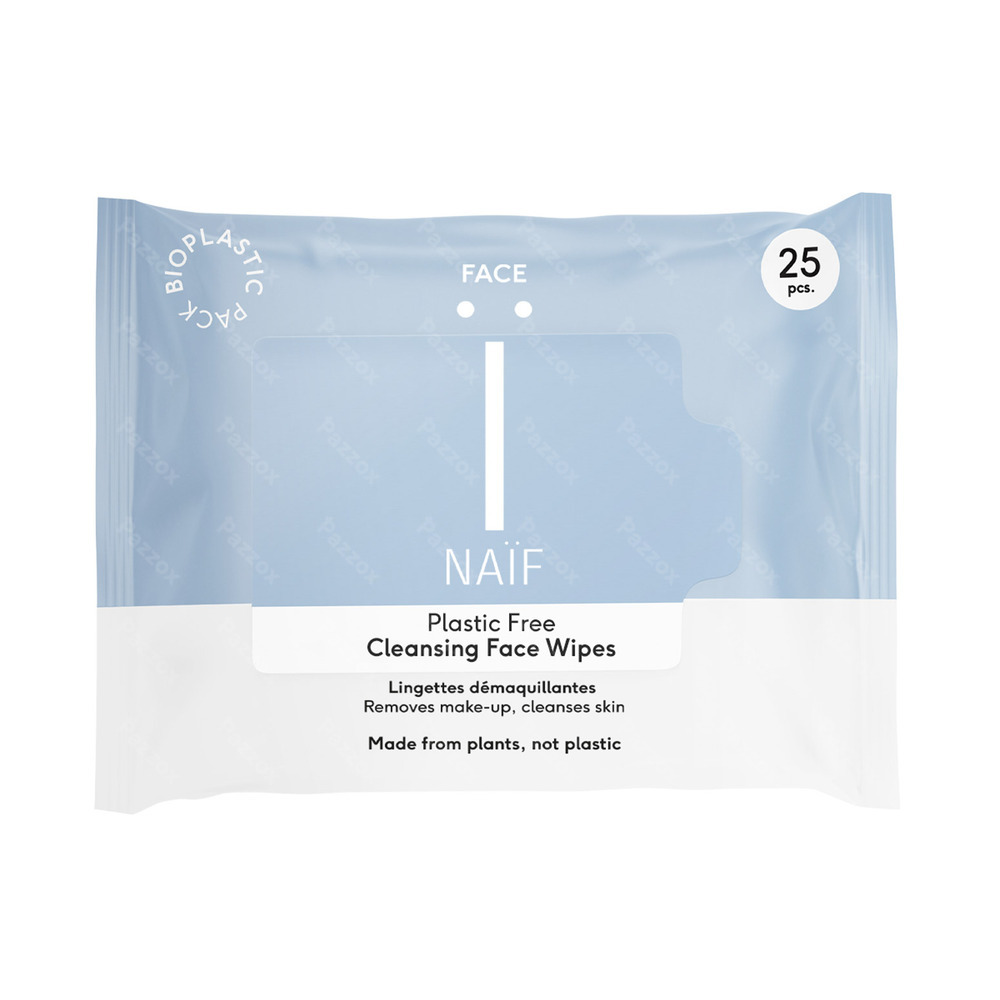 Naïf Lingettes Nettoyantes pour le Visage 25 Lingettes