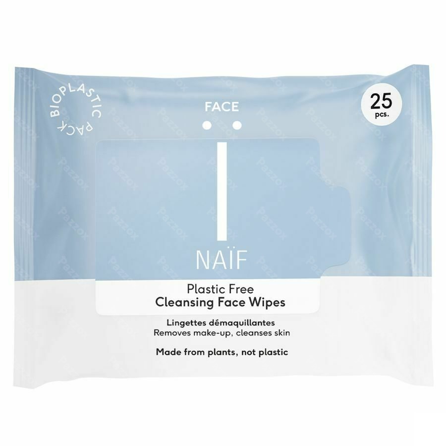 Naïf Lingettes Nettoyantes pour le Visage 25 Lingettes