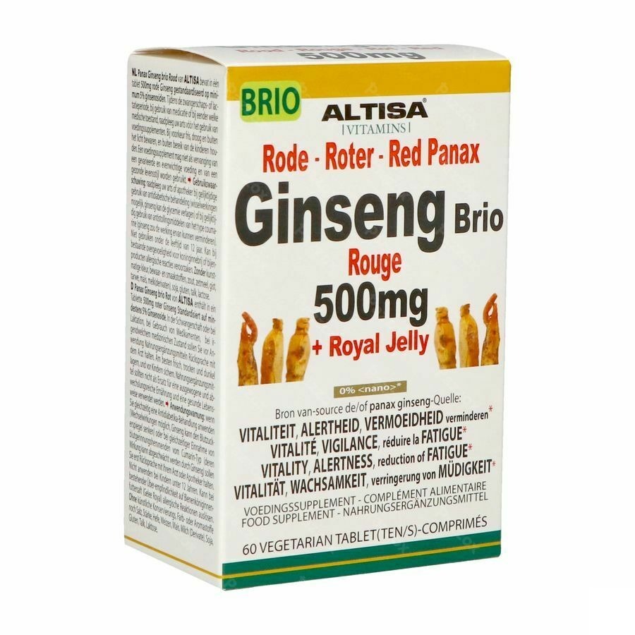 Altisa Ginseng Rouge Brio 500mg Comp 60