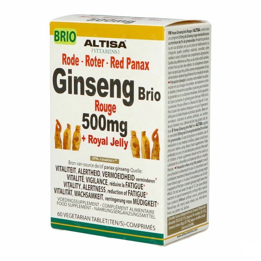 Altisa Ginseng Rouge Brio 500mg Comp 60