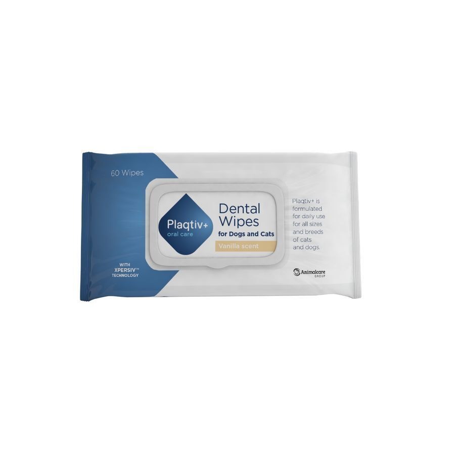 Plaqtiv+ Oral Care Wipes Vanilla 60