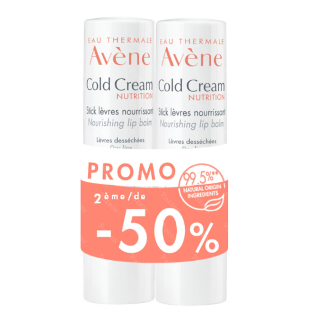 Avène Cold Cream Stick Lèvres Nourissant Promo 2x4g