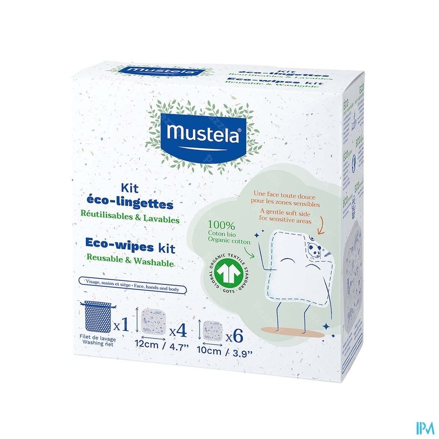 Mustela Ch Mon 1er Kit Eco Lingettes 10