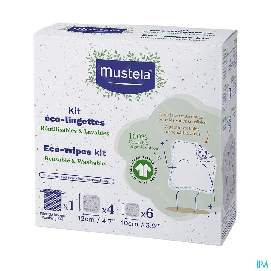 Mustela Ch Mon 1er Kit Eco Lingettes 10