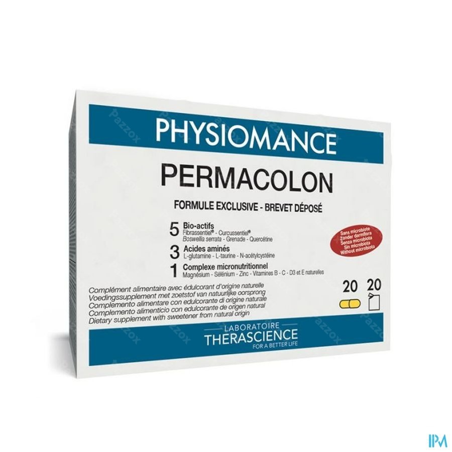 Physiomance Permacolon 20 Sachets + 20 Gélules