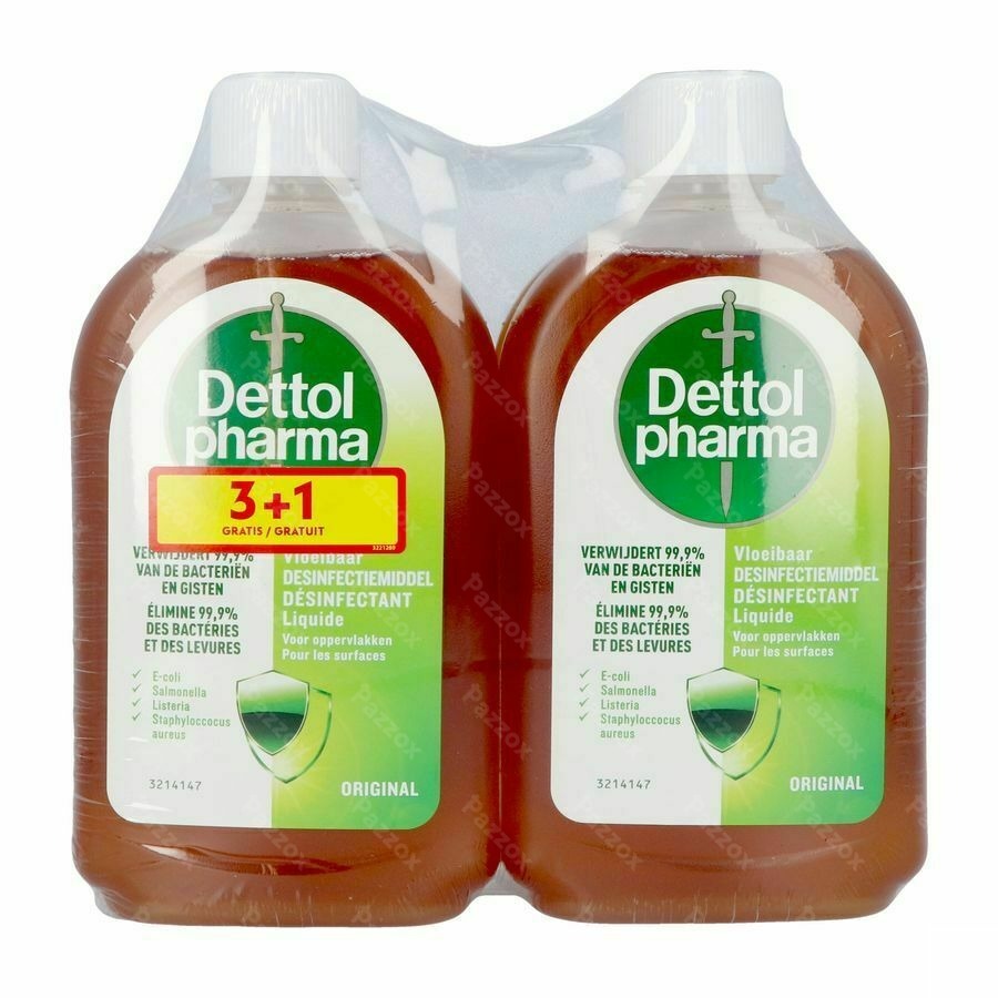 Dettolpharma Desinfectant 3x500ml + 500ml Gratuit