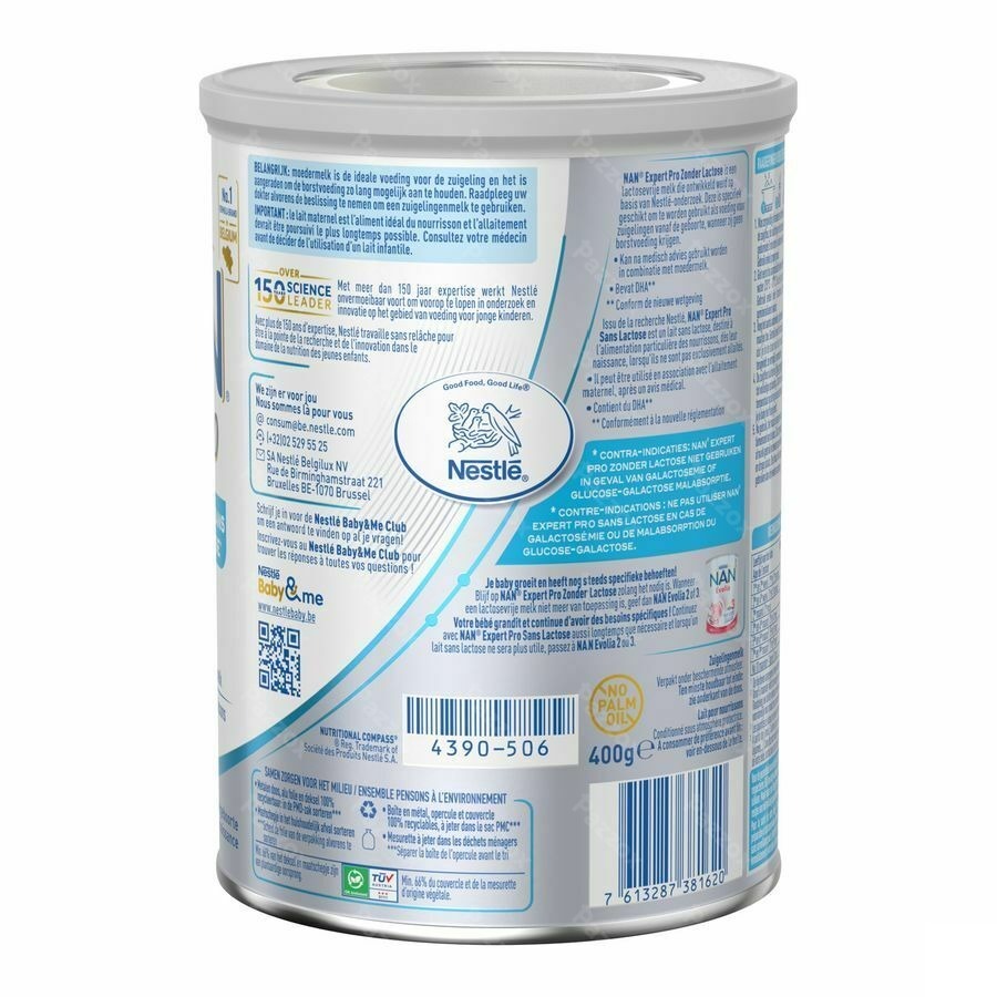 Nan Sans Lactose Pdr 400g