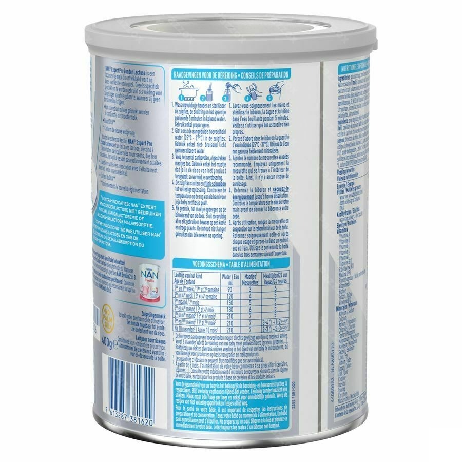 Nan Sans Lactose Pdr 400g