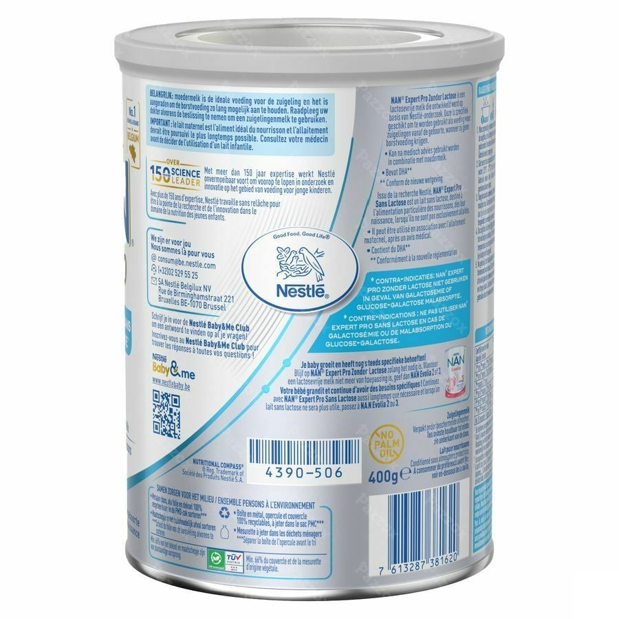 Nan Sans Lactose Pdr 400g