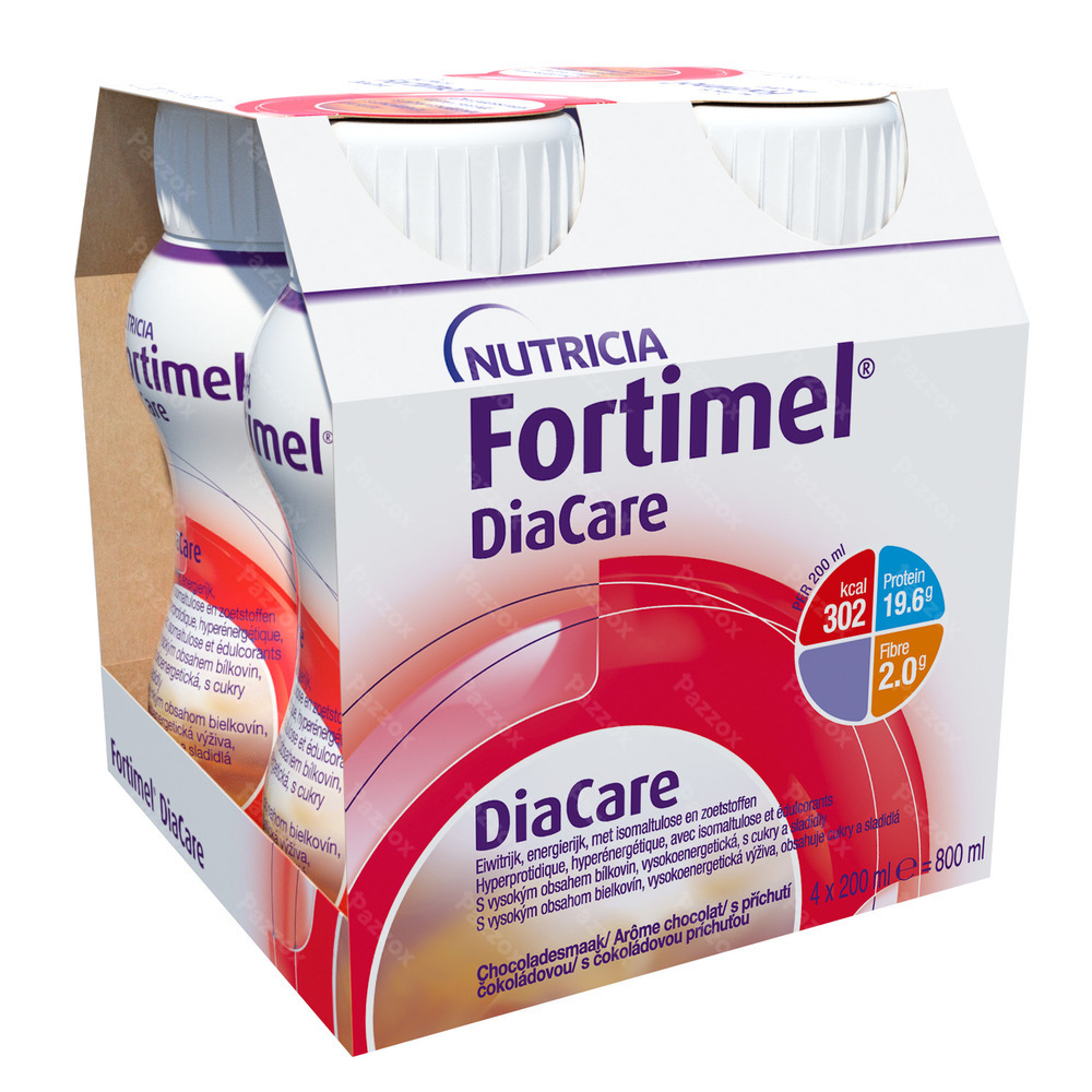 Fortimel DiaCare goût chocolat Bouteilles 4x200ml