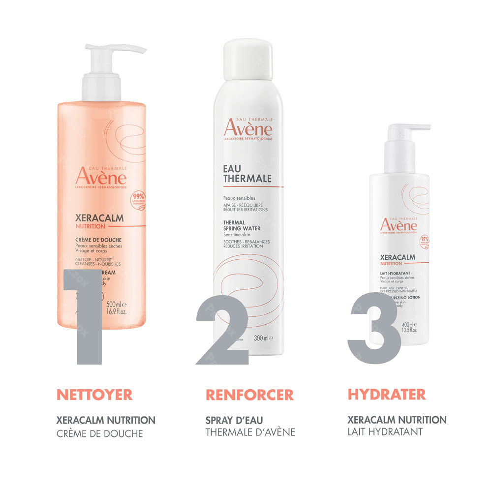 Avène Xeracalm Nutrition Lait hydratant, Peau sensible sèche 400ml