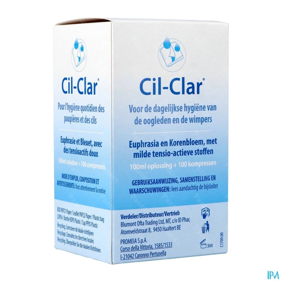 Cil-clar Hygiene Paupiere 100ml+cp 100 Nf