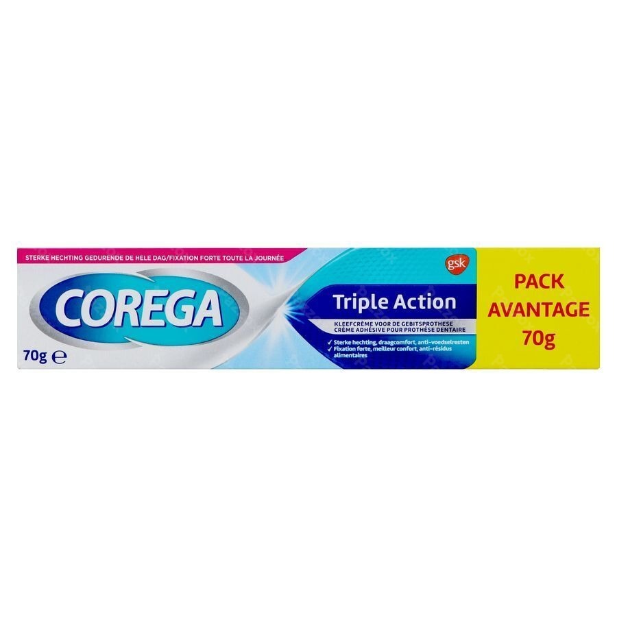 Corega Triple Action Creme Adhesive 70g