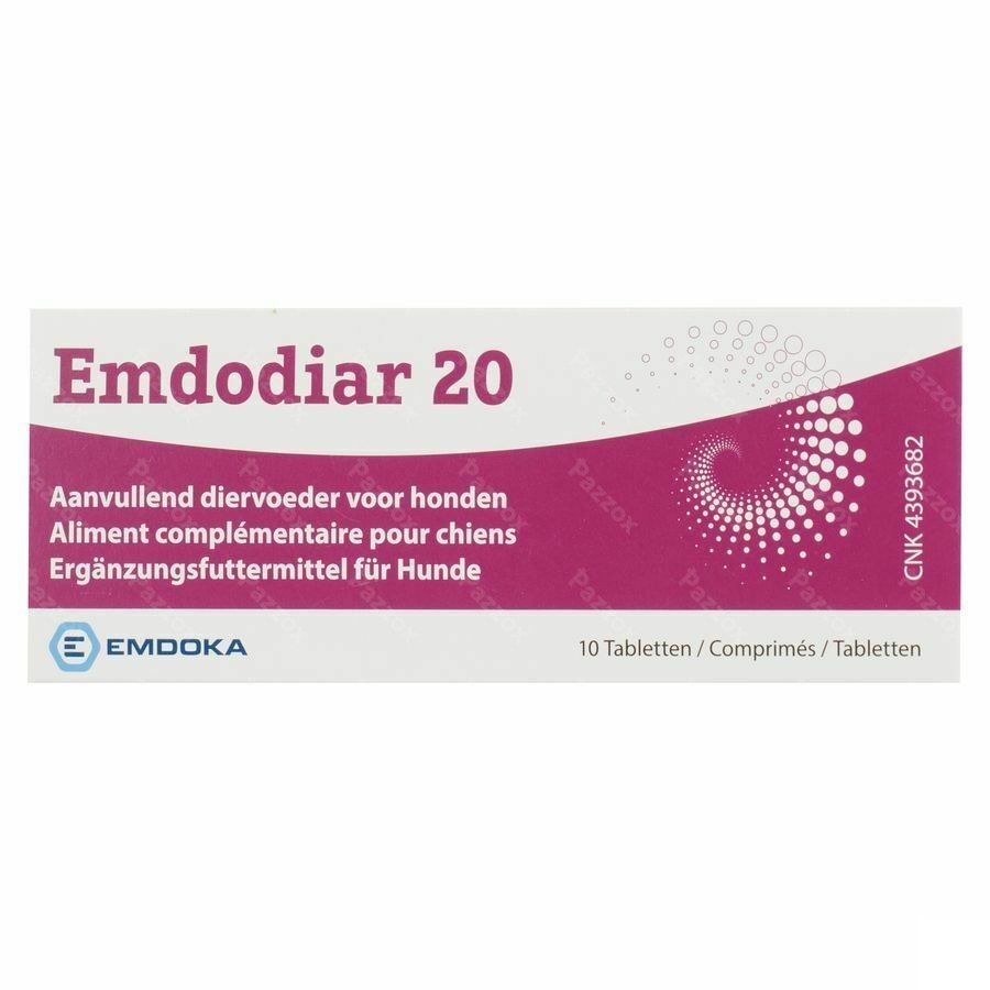 Emdodiar 20 Aliment Complémentaires Chien 10 Comprimées