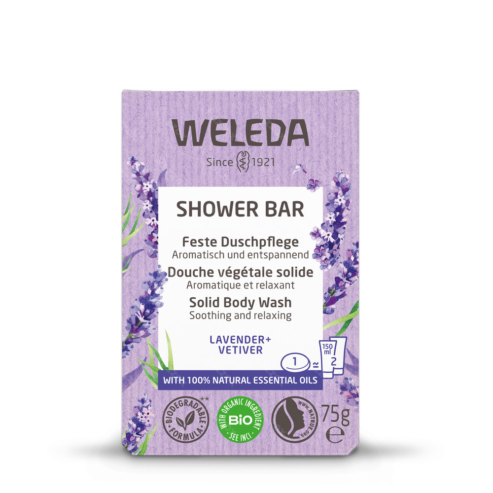 Weleda Shower Bar Lavande + Vetiver 75g