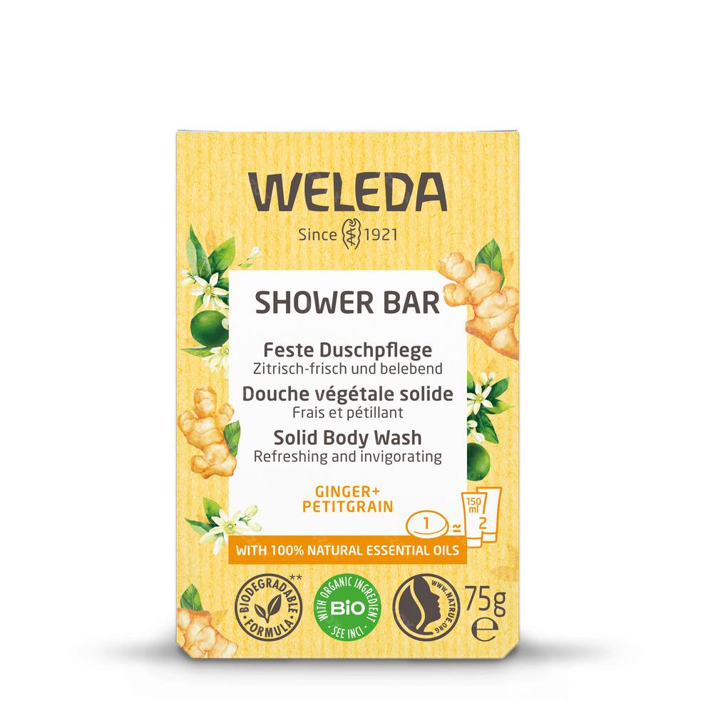 Weleda Shower Bar Gember + Petit Grain 75g