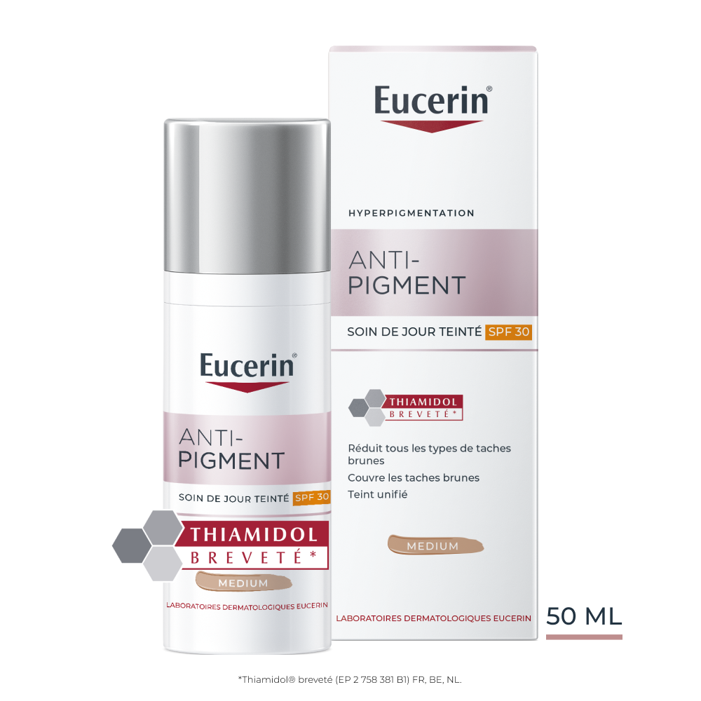 Eucerin Anti-Pigment Soin de jour Teinté SPF30 Medium Hyperpigmentation 50ml