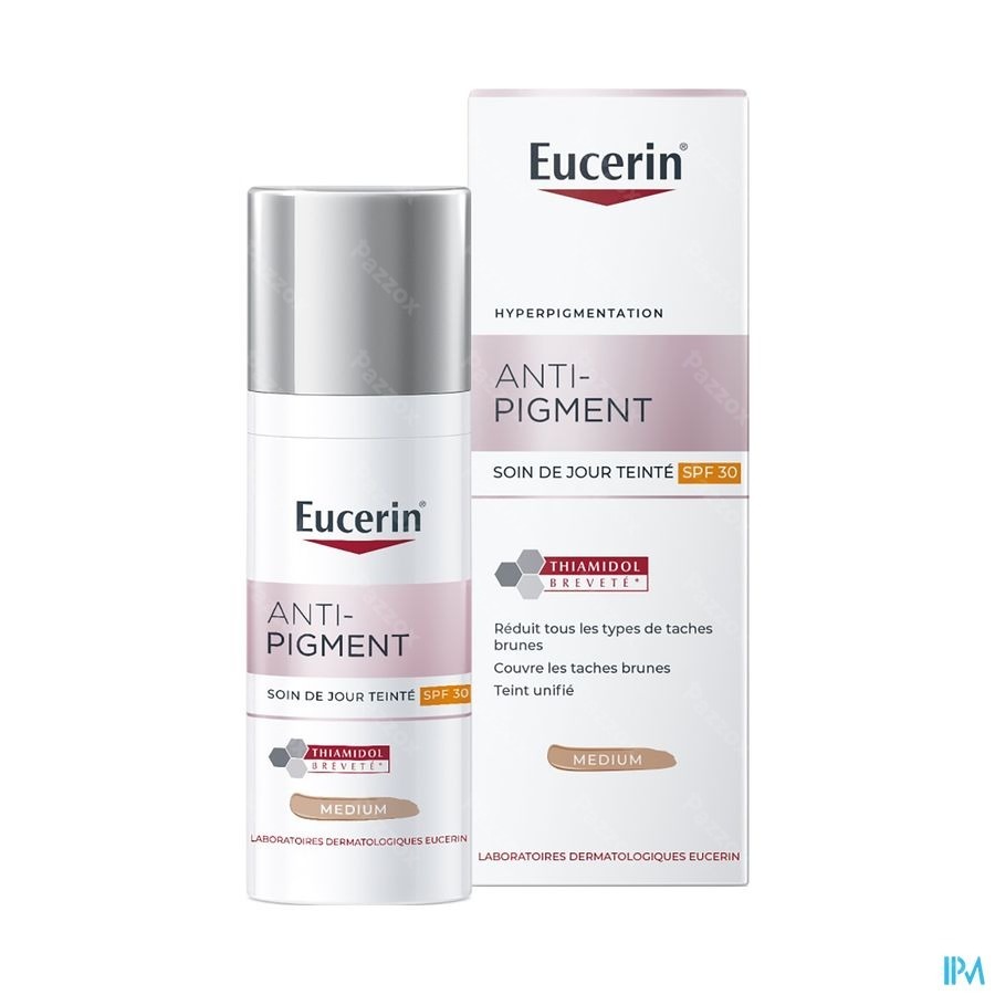 Eucerin Anti-Pigment Soin de jour Teinté SPF30 Medium Hyperpigmentation 50ml
