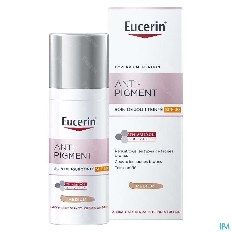 Eucerin Anti-Pigment Soin de jour Teinté SPF30 Medium Hyperpigmentation 50ml