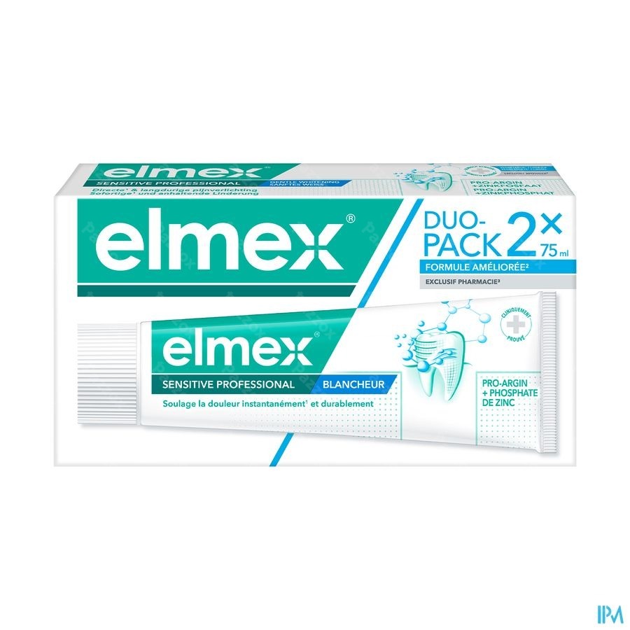 Elmex Sensitive Professional Dentrifice Blancheur 2x75ml
