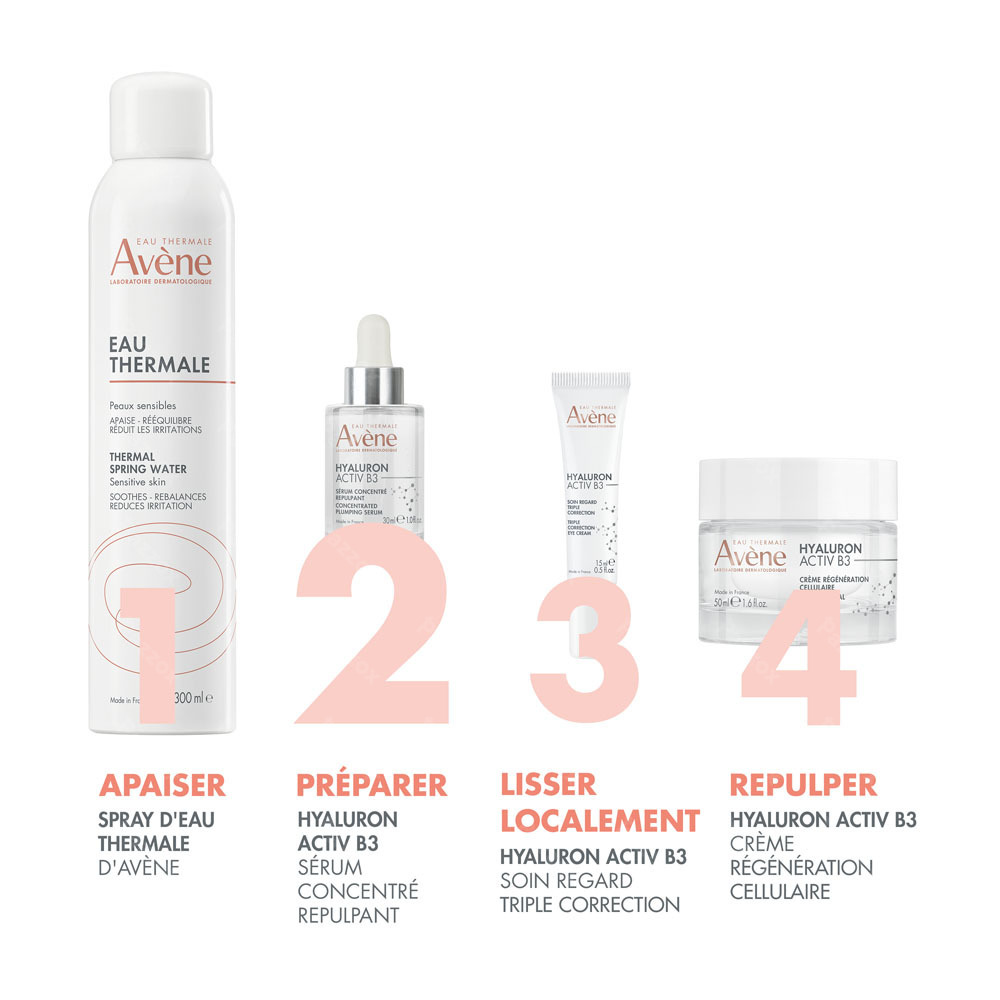 Avène Hyaluron Activ B3 Sérum concentré repulpant anti-âge, Acide hyaluronique & Niacinamide 30ml