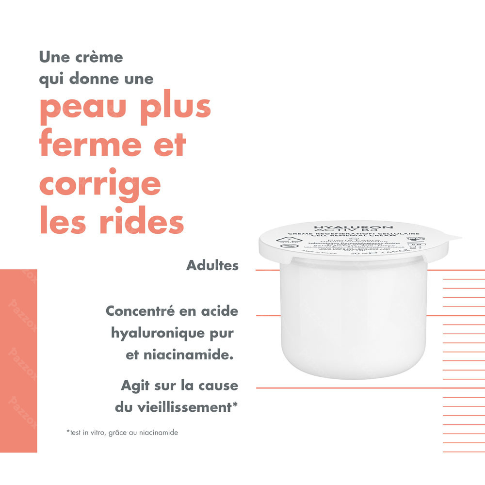 Avène Hyaluron Activ B3 Crème régénération cellulaire recharge anti-âge, Acide hyaluronique & Niacinamide 50ml