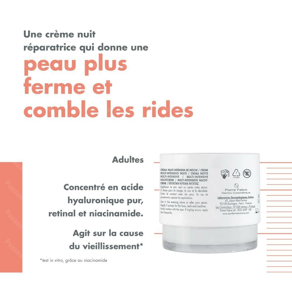 Avene Hyaluron Activ B3 Cr Regen. A/ride Nuit 40ml