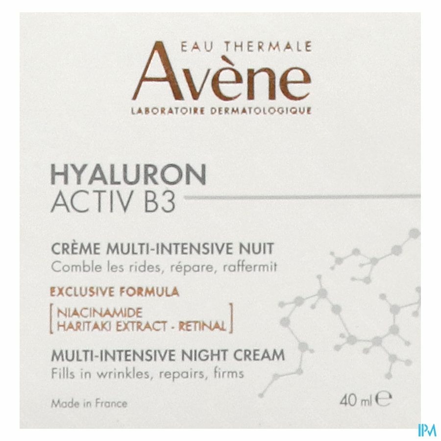Avene Hyaluron Activ B3 Cr Regen. A/ride Nuit 40ml