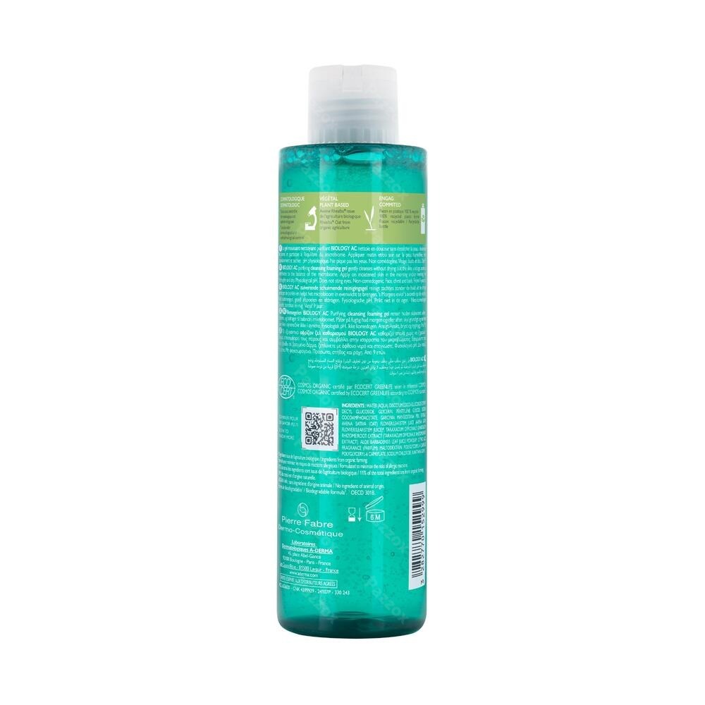 A-Derma Biology Ac Gel Moussant Nettoyant 200ml