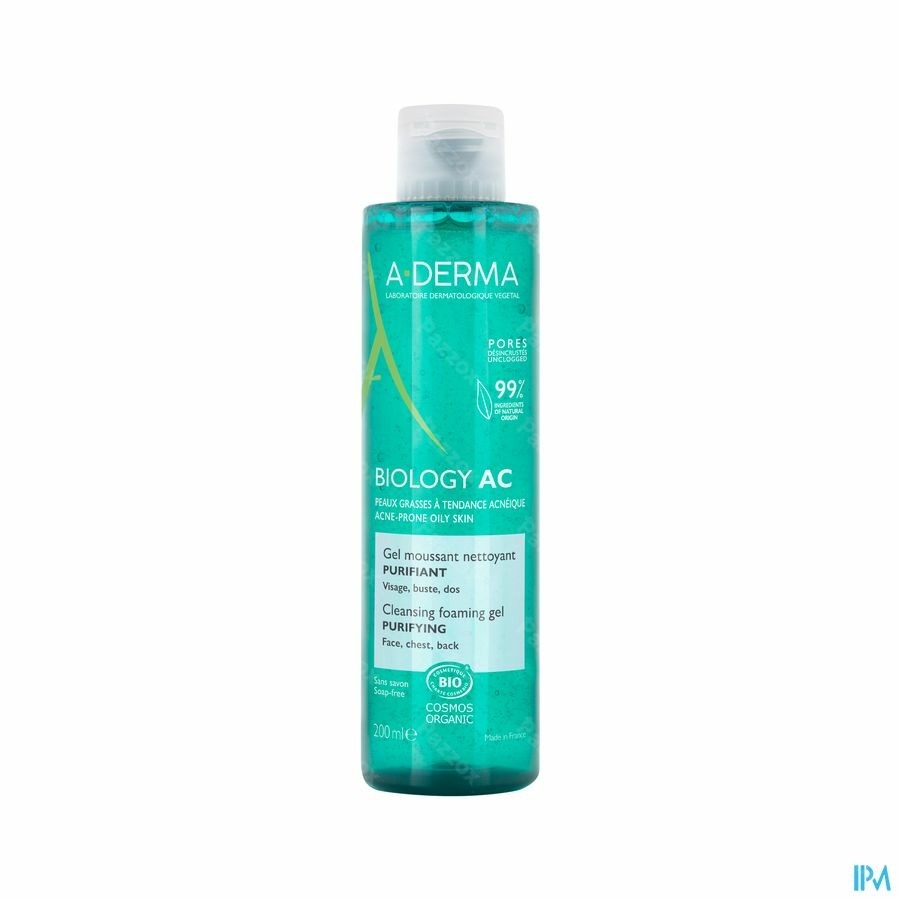 A-Derma Biology Ac Gel Moussant Nettoyant 200ml