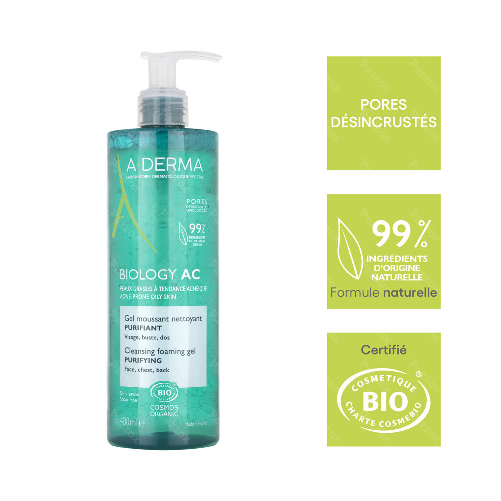 A-Derma Biology Acné Zuiverende Schuimgel 400ml