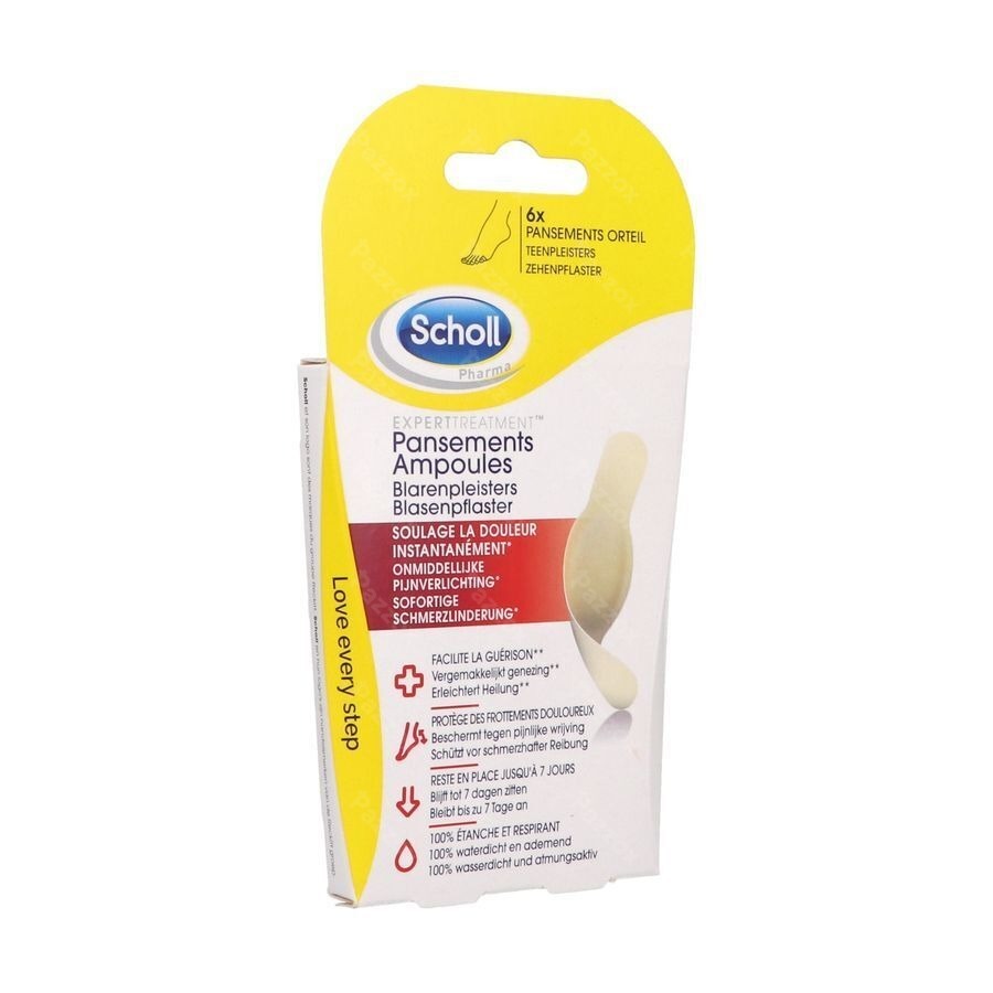 Scholl Pans Ampoule Pansement Orteil S/latex 6