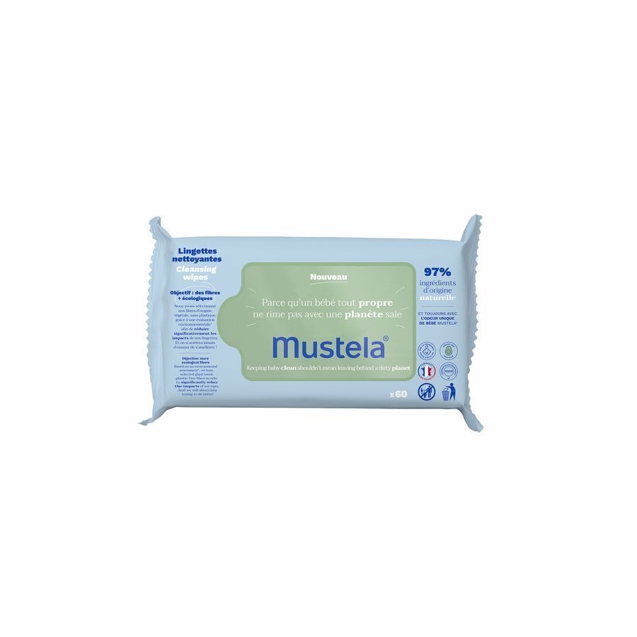 Mustela Ch Lingettes Nettoyantes 60