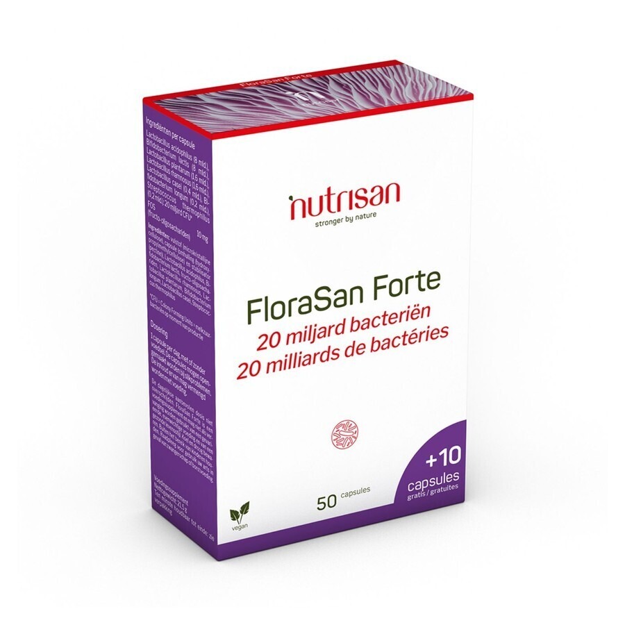 Nutrisan Florasan Forte 50+10 Gélules Végétales